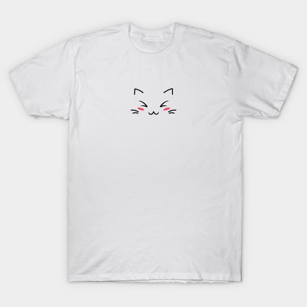 Cute Cat Emoticon >_< T-Shirt by Dishaw studio